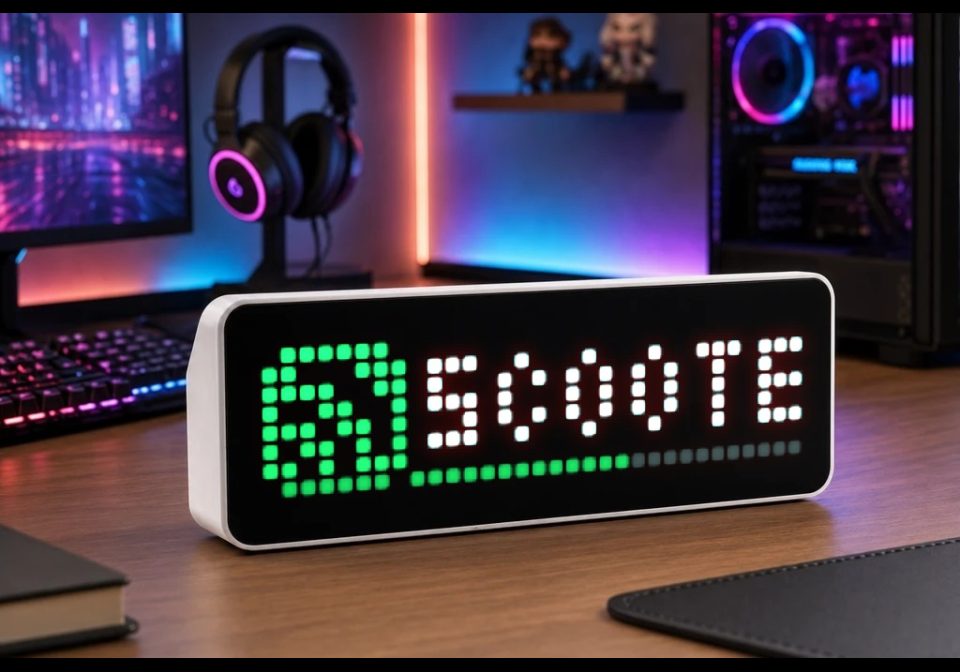 NowPlaying shown on an AWTRIX display