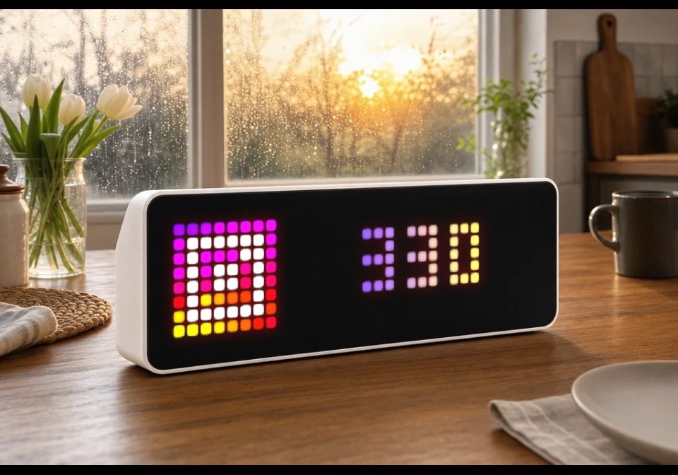 Instagram shown on an AWTRIX display