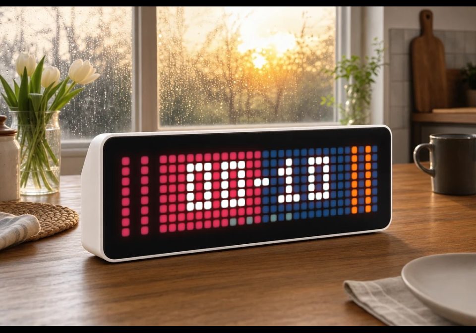 NFL Scoreboard shown on an AWTRIX display
