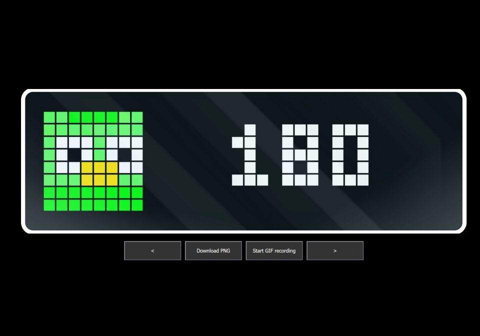 Duolingo CN streak shown on an AWTRIX display