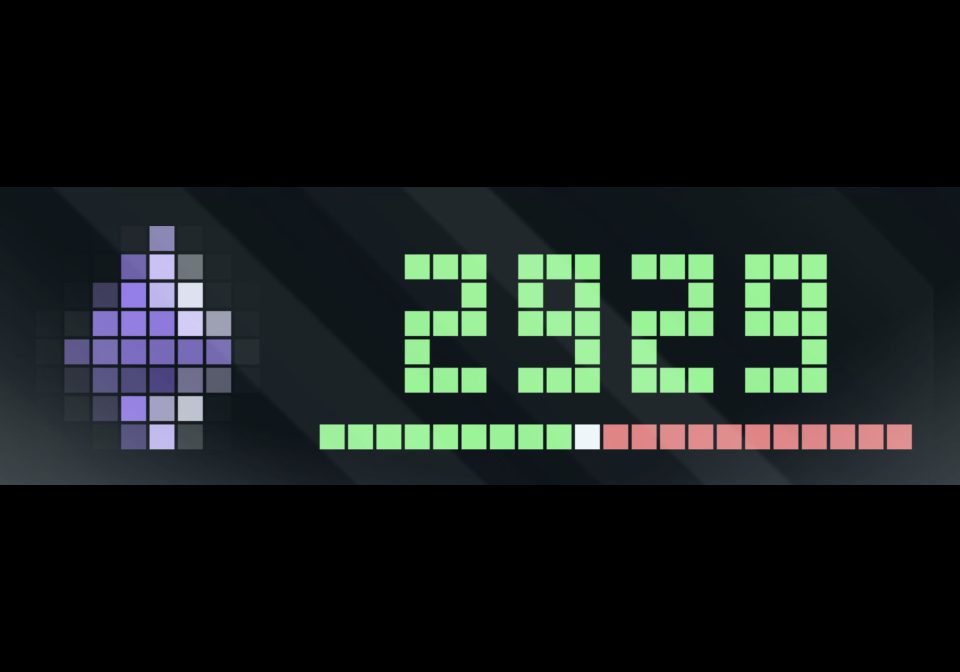 Crypto Ticker shown on an AWTRIX display