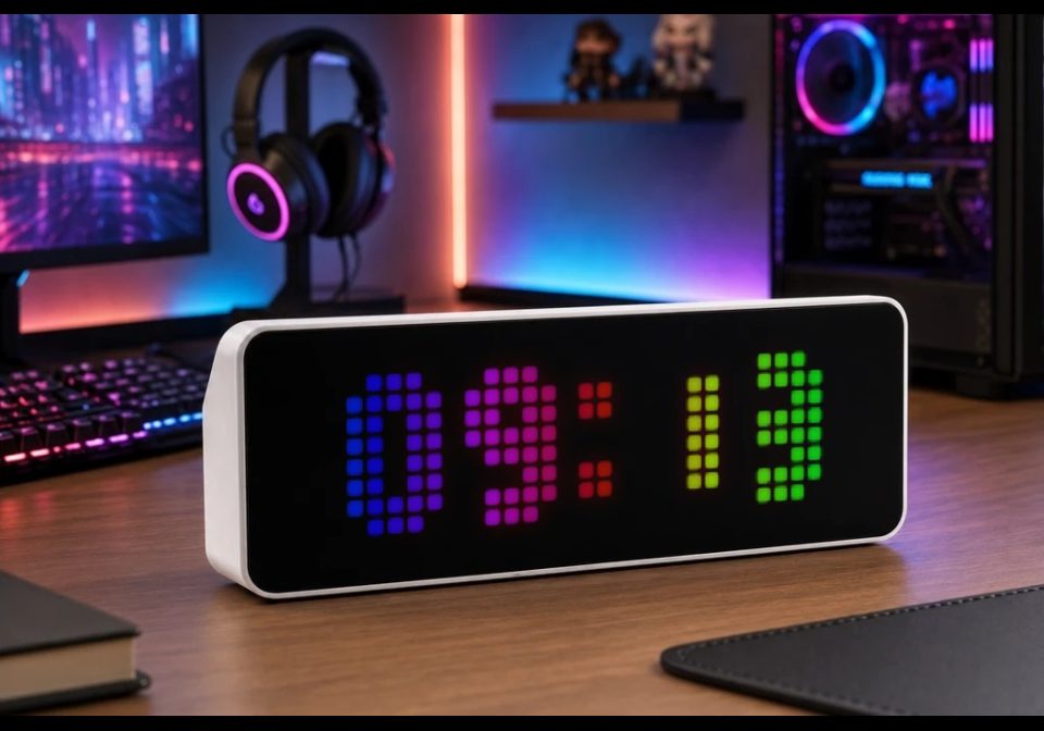 Big Time Clock shown on an AWTRIX display