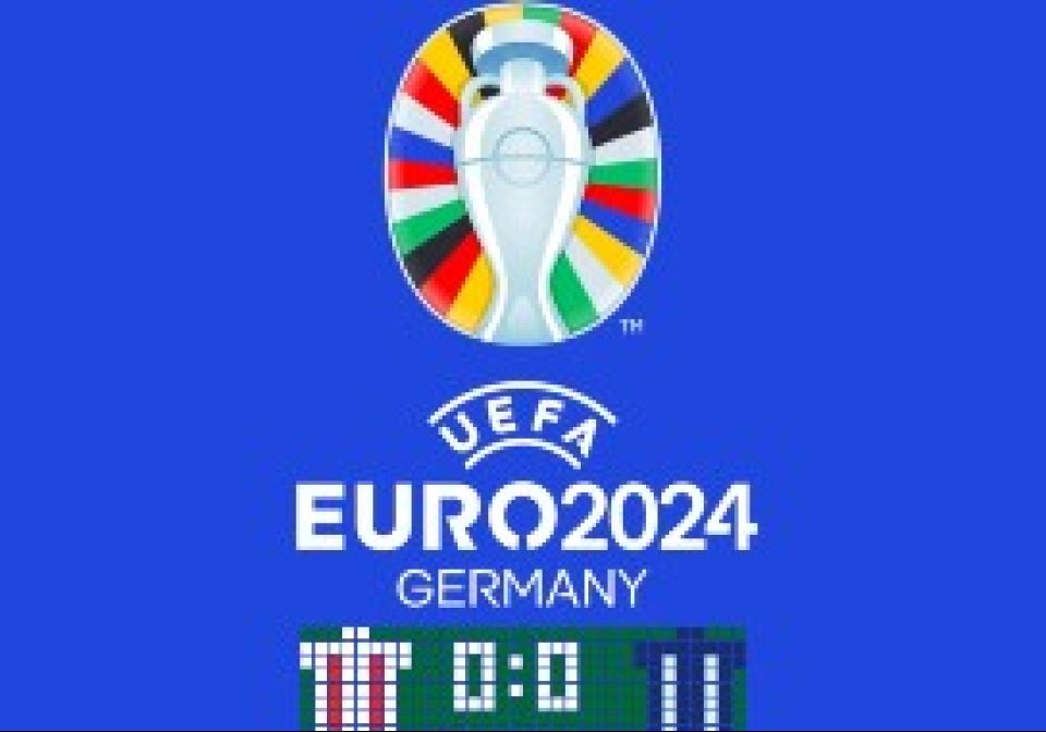 UEFA EURO2024 shown on an AWTRIX display