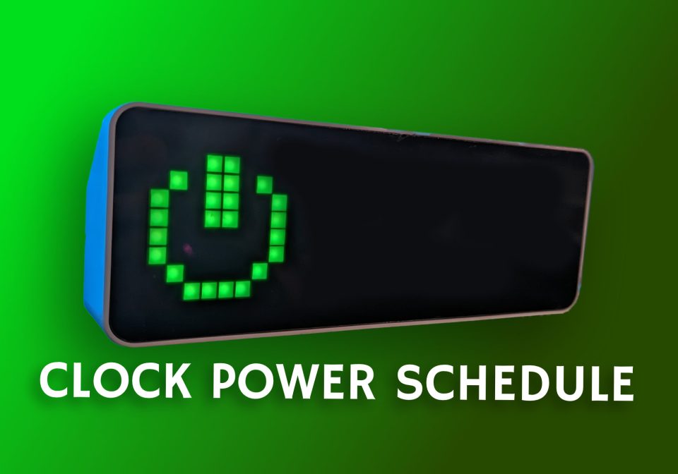 Power Schedule shown on an AWTRIX display