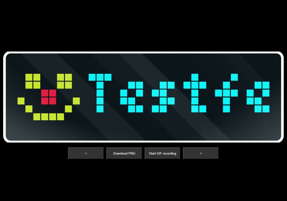 Feiertagskalender shown on an AWTRIX display
