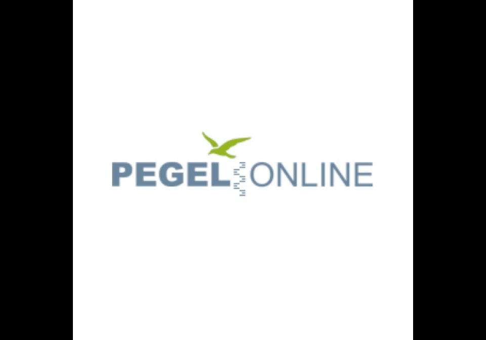 Wasserstand | Pegelonline shown on an AWTRIX display